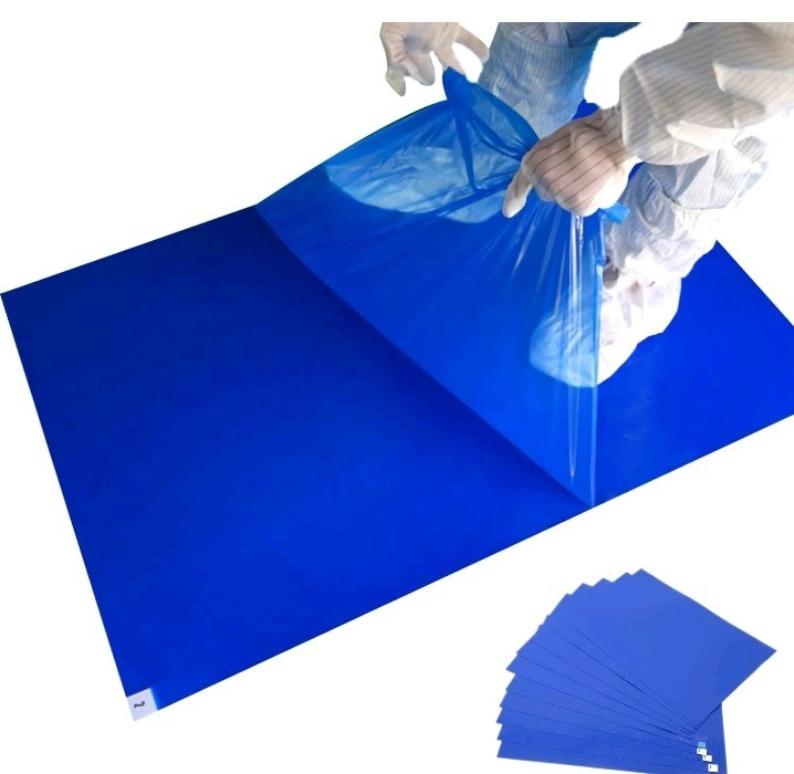 Cleanroom Sticky Mats Tacky Pads 24″ X 36″ 10 Packs Of 30–300 Sheets Total
