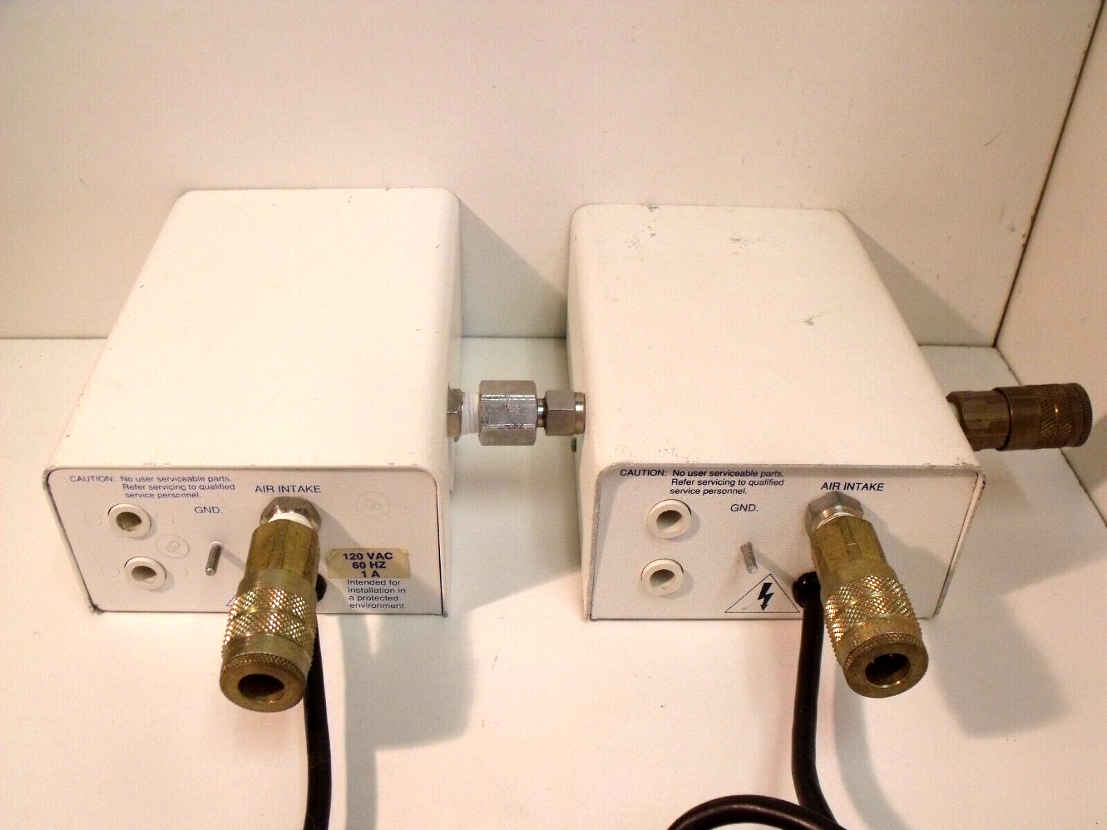 (2) Static Control Service SCS Airflow Controllers w/ (2) Guns and Cabling