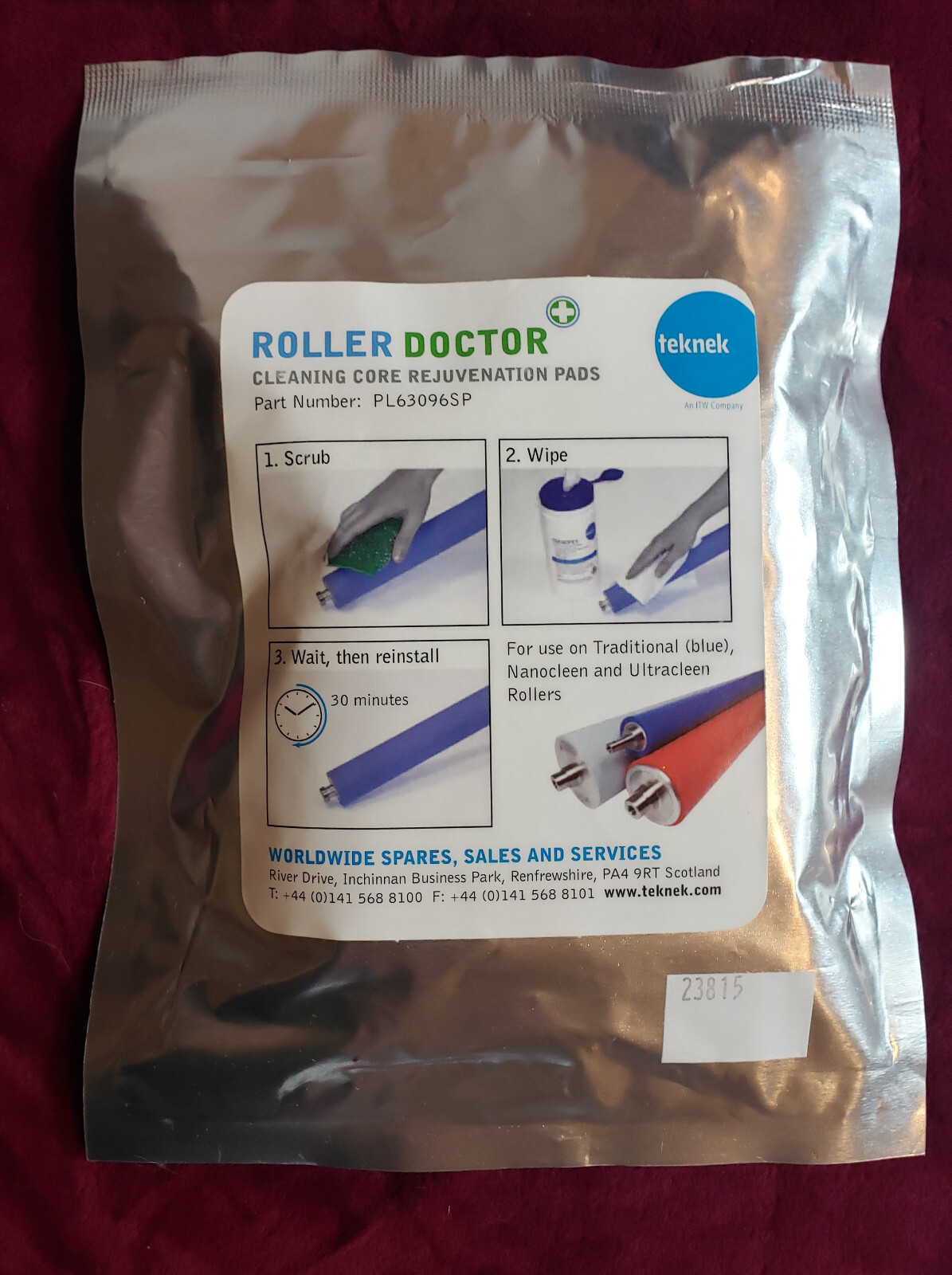 Teknek / Simco-Ion Cleaning Kits, Tekwipes, Roller Doctor, Tubing, etc, Slimline