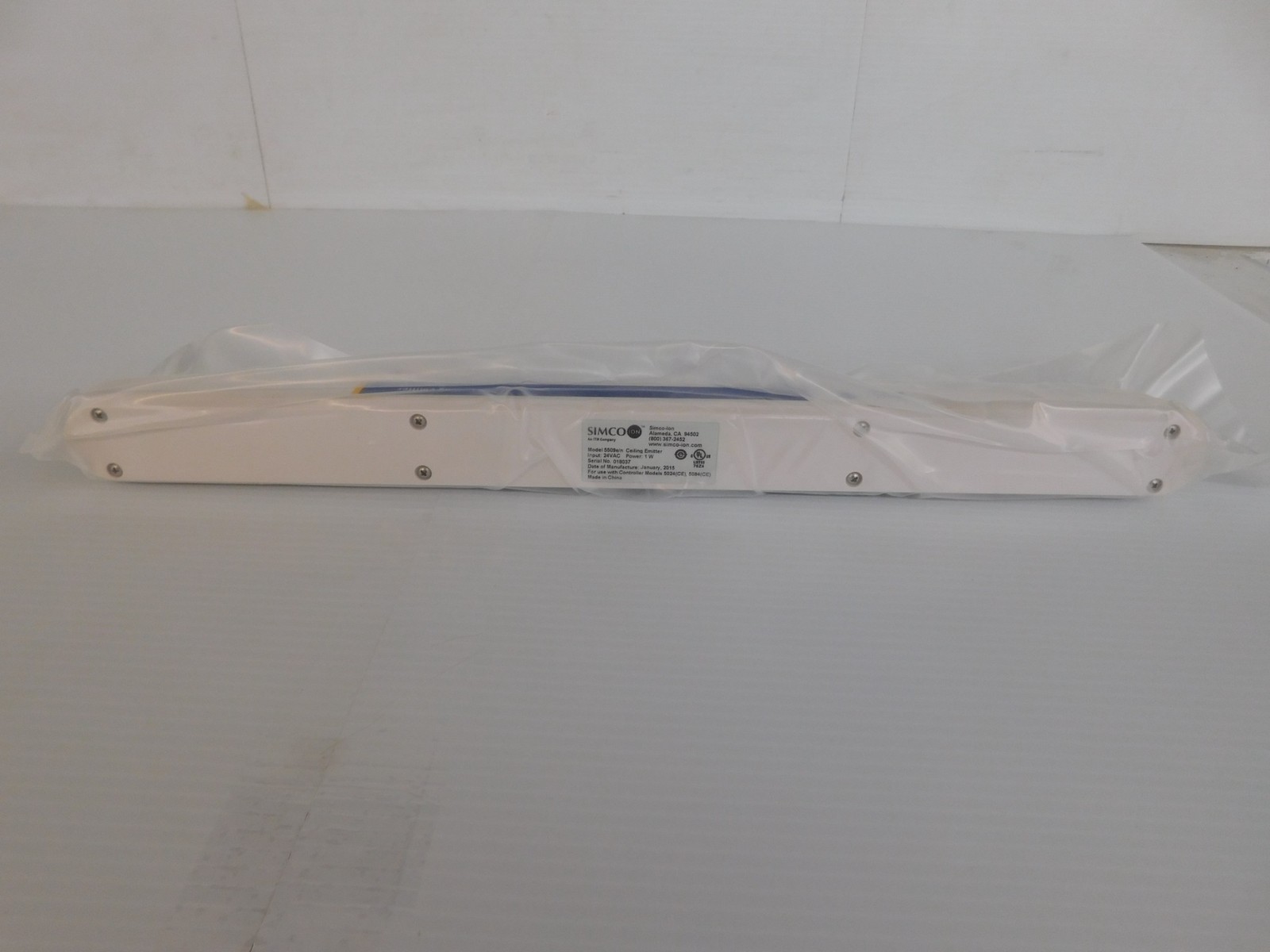 SIMCO-ION 5509e CEILING Static Eliminator – NEW / SEALED (AQX74)