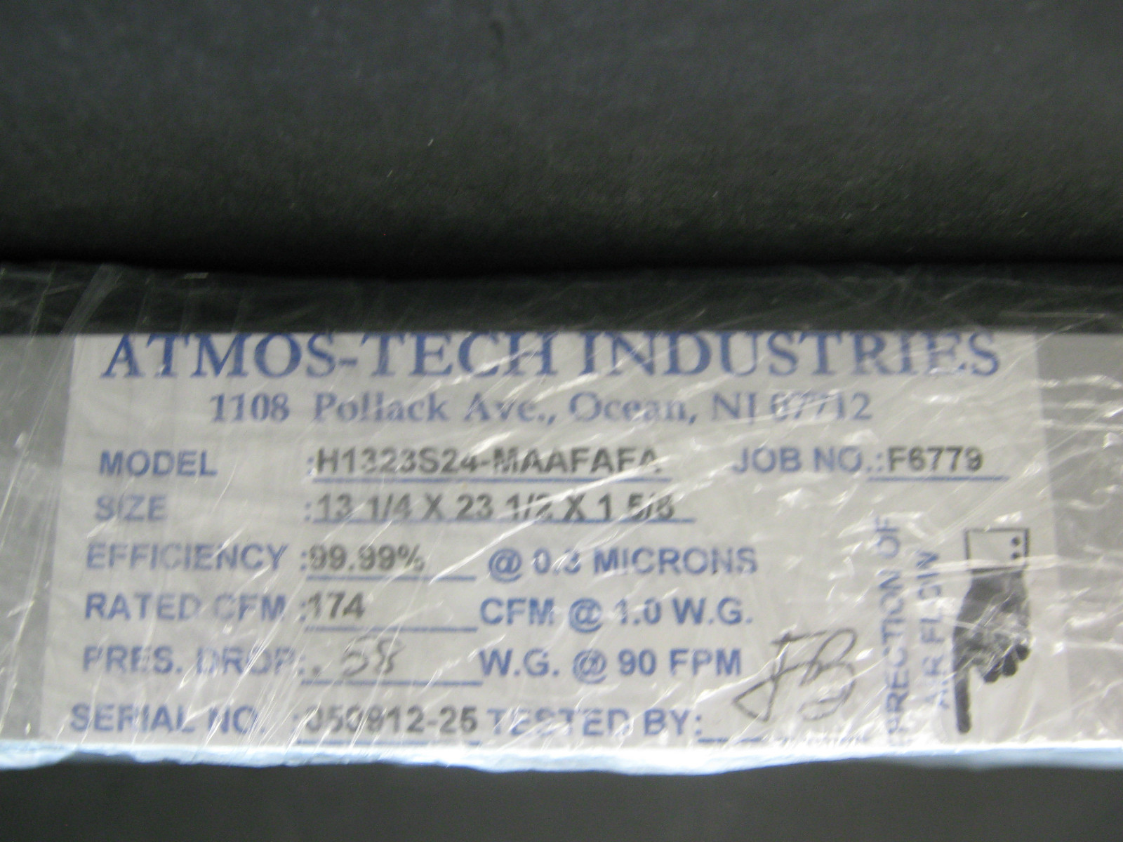 ATMOS-TECH INDUSTRIES H1323S24 – MAAFAFA FILTER 13 1/4″ X 23 1/2″ X 1 5/8″