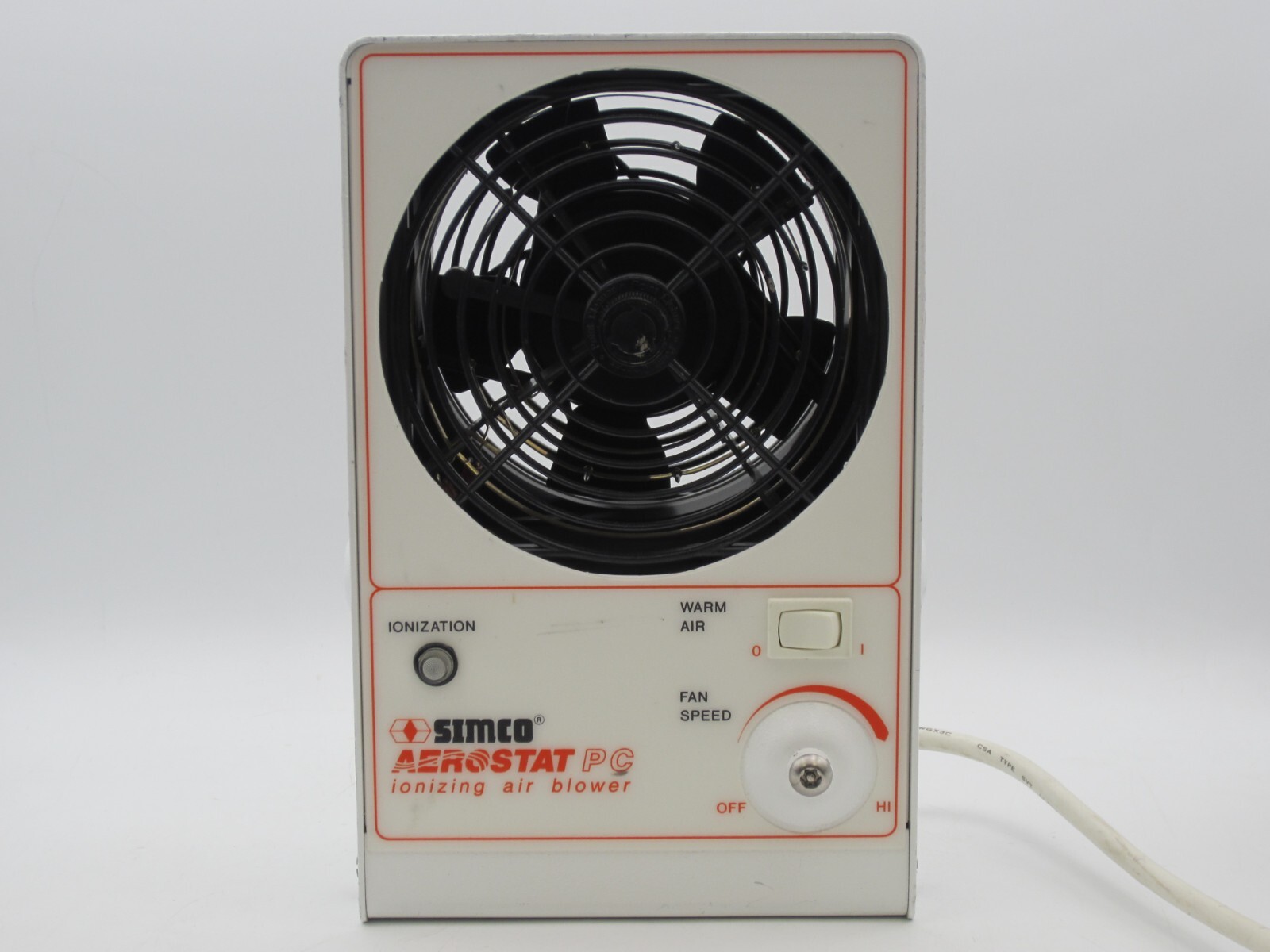SIMCO Aerostat PC Ionizing Air Blower Ionizer Model 4004508 w/o Stand