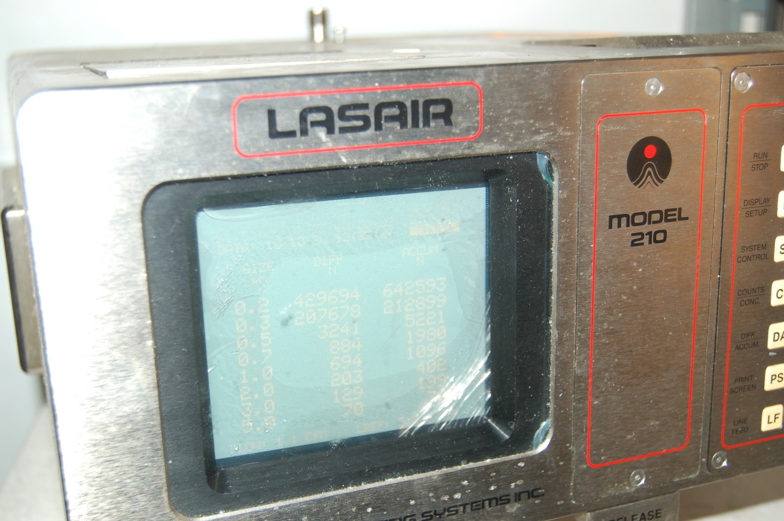 Particle Measuring PMS Lasair 210 Laser Particle Counter wasala TRH-C-PB10-W-1