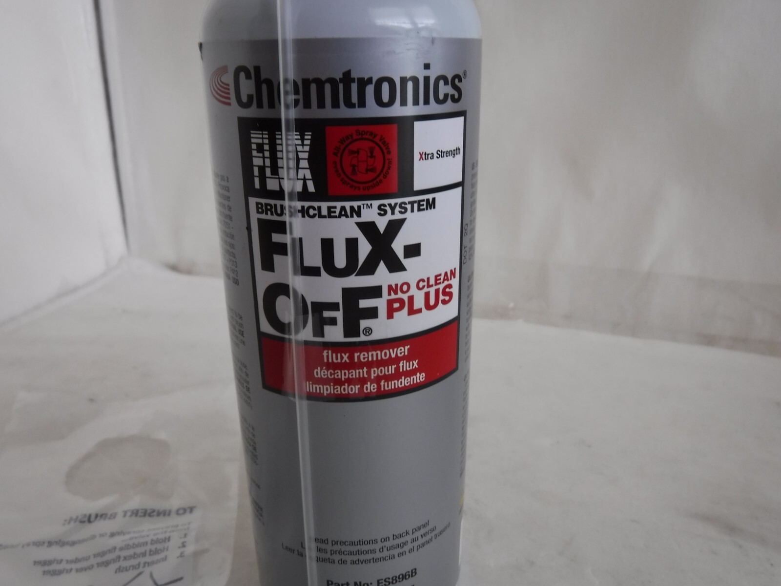 Chemtronics ES896B Flux-Off No-Clean Plus w/brush / 6-oz Can