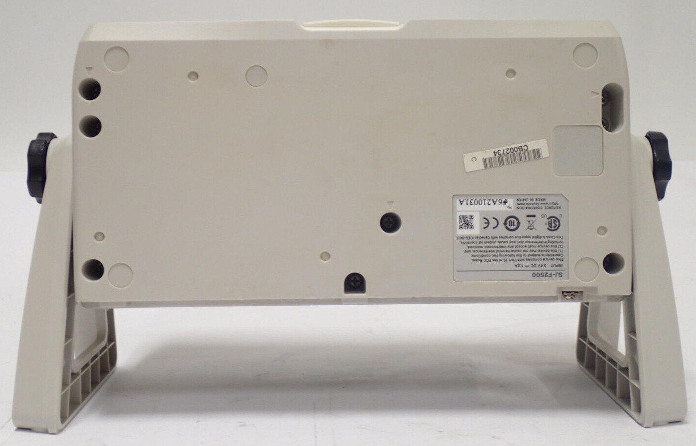 KEYENCE SJ-F2500 WIDE AREA STATIC ELIMINATION BLOWER In 24Vdc 1.2A TESTED