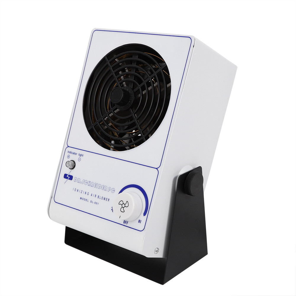PC Ionizing Air Blower Fan Ion Anti-Static Elimination Eliminator Adjustable