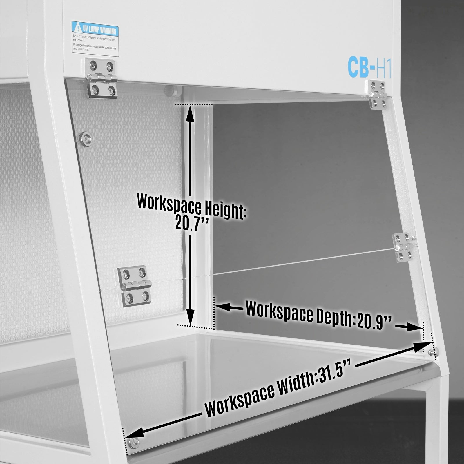 33.9” Horizontal Laminar Flow Clean Bench With HEPA&UV, ISO Class 5, CB-H1