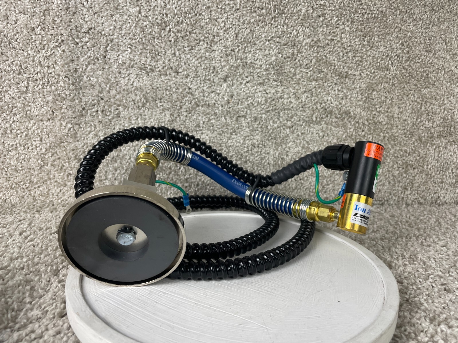 Exair 7194-9362 Ion Air Jet w/ Stay Set Flexible Hose & Mag Base