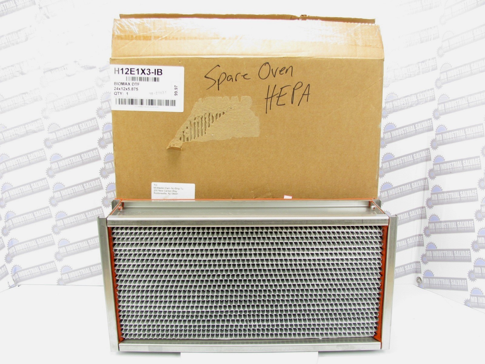 KOCH FILTERS – H12E1X3-IB – BIOMAX DTF HEPA FILTER – 99.97% – 24 x 12 x 5-7/8