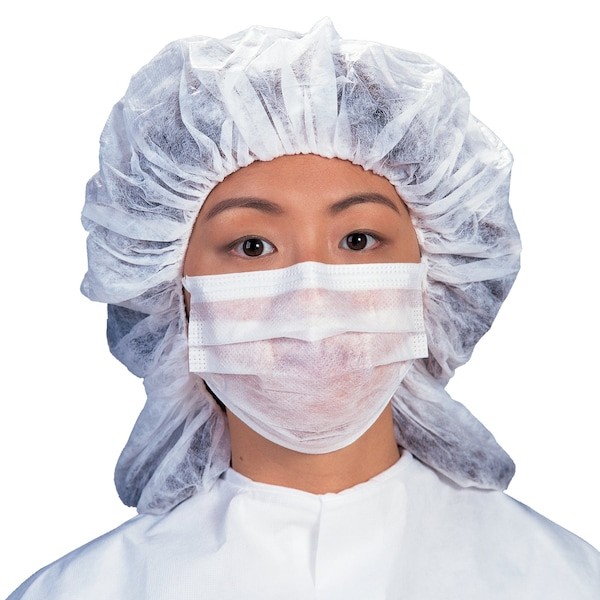Kimtech 62477 Disposable Respirator, Flat-Fold, Dual, Non-Adjustable, Metal
