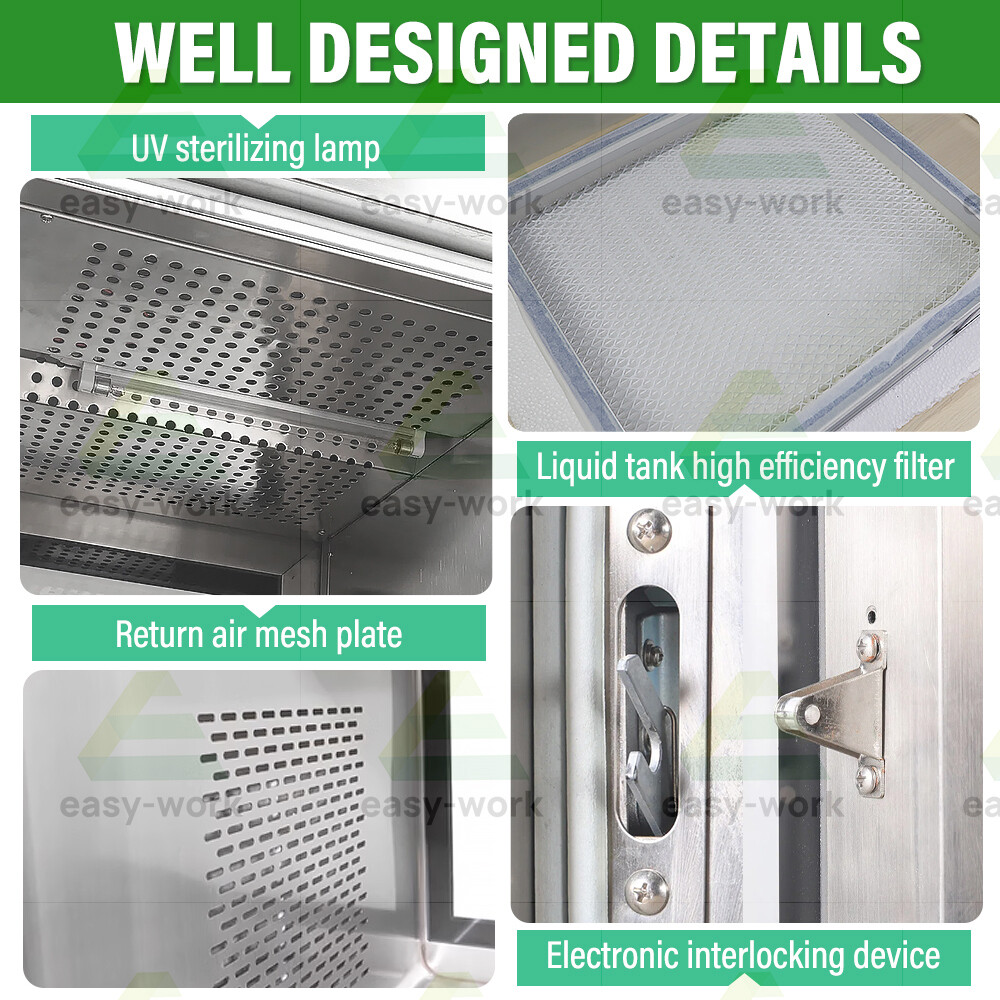 304 Stainless Steel Cleanroom Air Shower Dynamic Pass Box Lab Pass Through