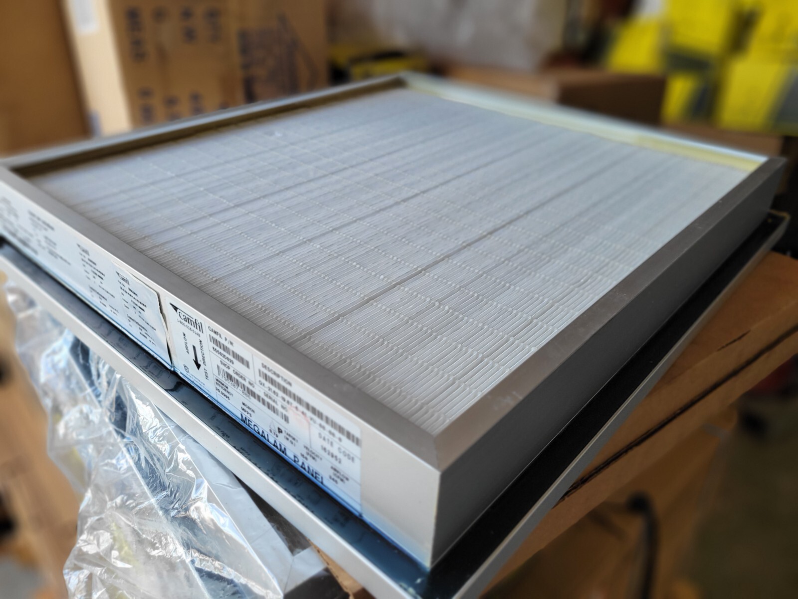Camfil Megalam 85502D029 F HEPA FILTER 99.99% High Efficiency 20″ x 18″ NEW $179