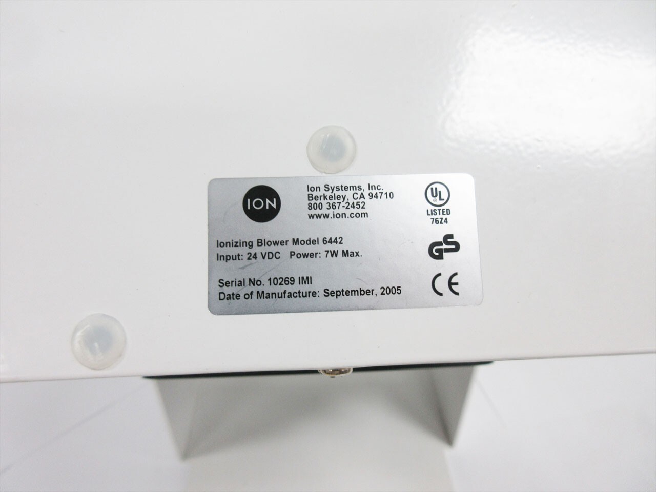 ION 6442 BENCHTOP IONIZING BLOWER- NO POWER SUPPLY