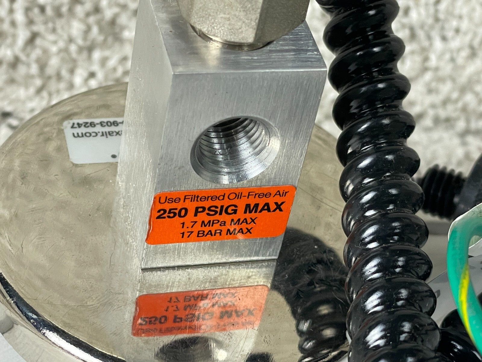 Exair 7194-9362 Ion Air Jet w/ Stay Set Flexible Hose & Mag Base