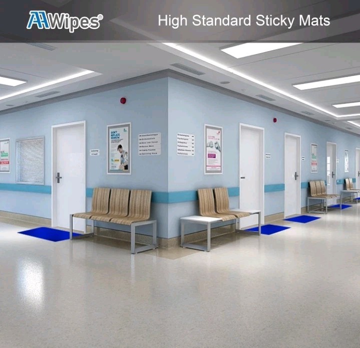 Cleanroom Sticky Mats Tacky Pads 24″ X 36″ 10 Packs Of 30–300 Sheets Total