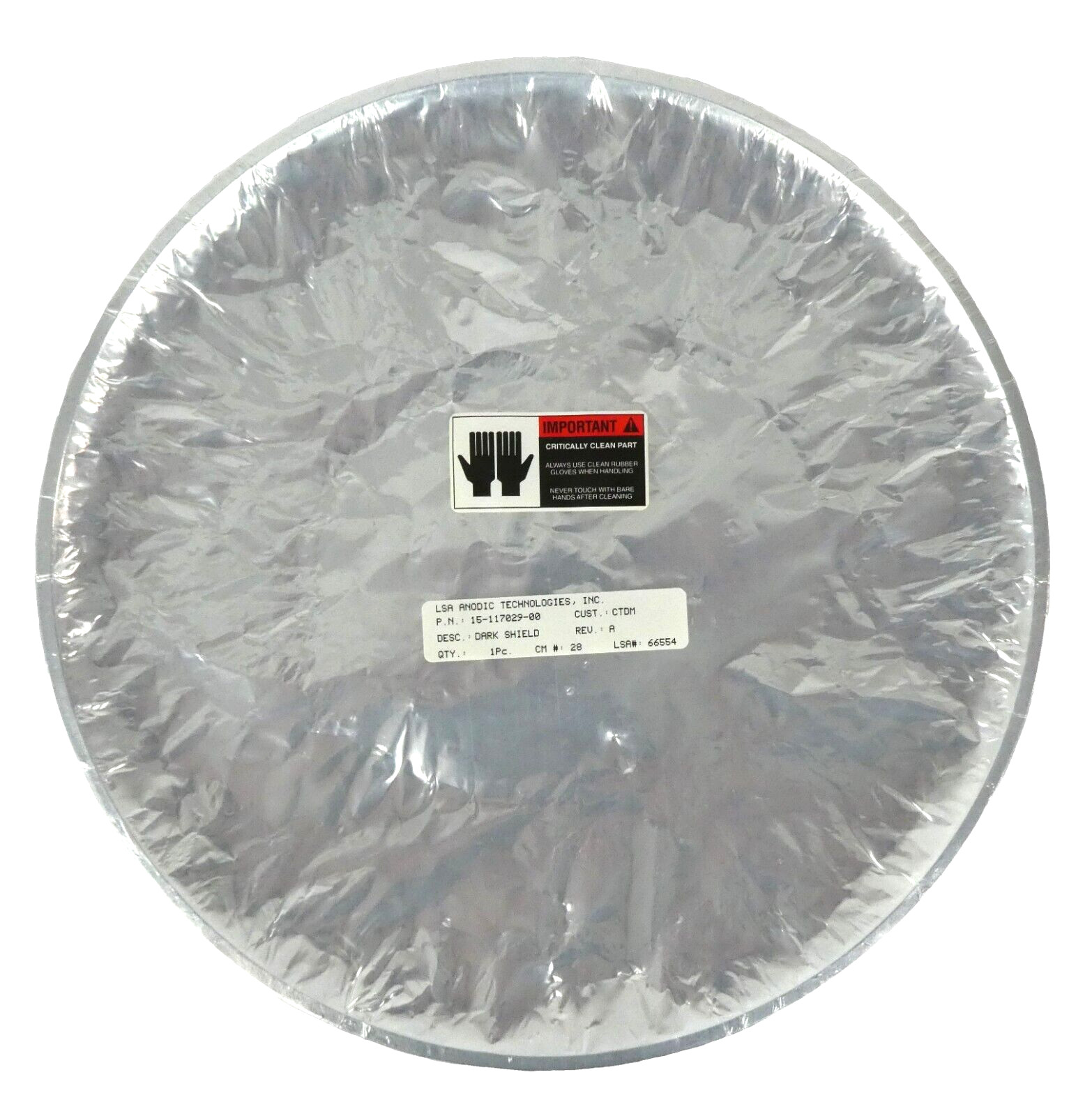 LSA Anodic Technologies 15-117029-00 Tin Dark Space Ring Q200 OEM Refurbished