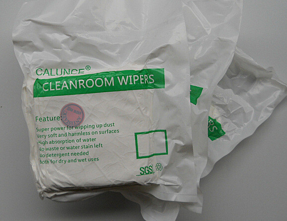 100pcs 6″x6″ 200g Dust-Free Cleaning Wipes Microfiber Lint-Free Cleanroom Wipers