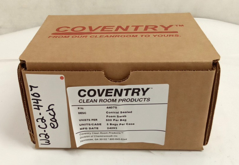 Coventry 44070 Conical Sealed Foam Swab .13″ Head 3.2″ OAL Handle 500pk