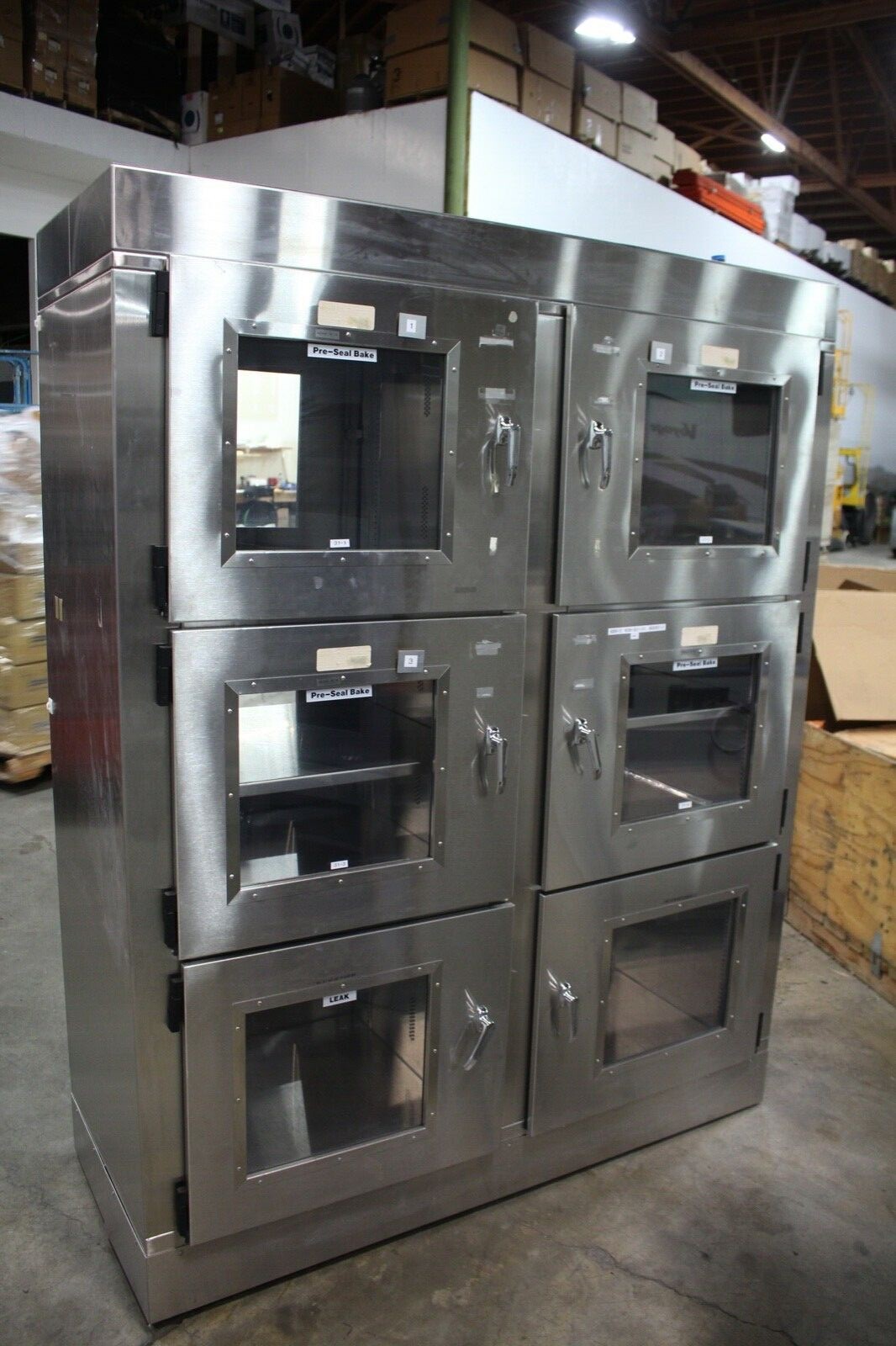 Atmos-Tech 6-Compartment Stainless Steel Clean Room PASS THROUGH Cabinet