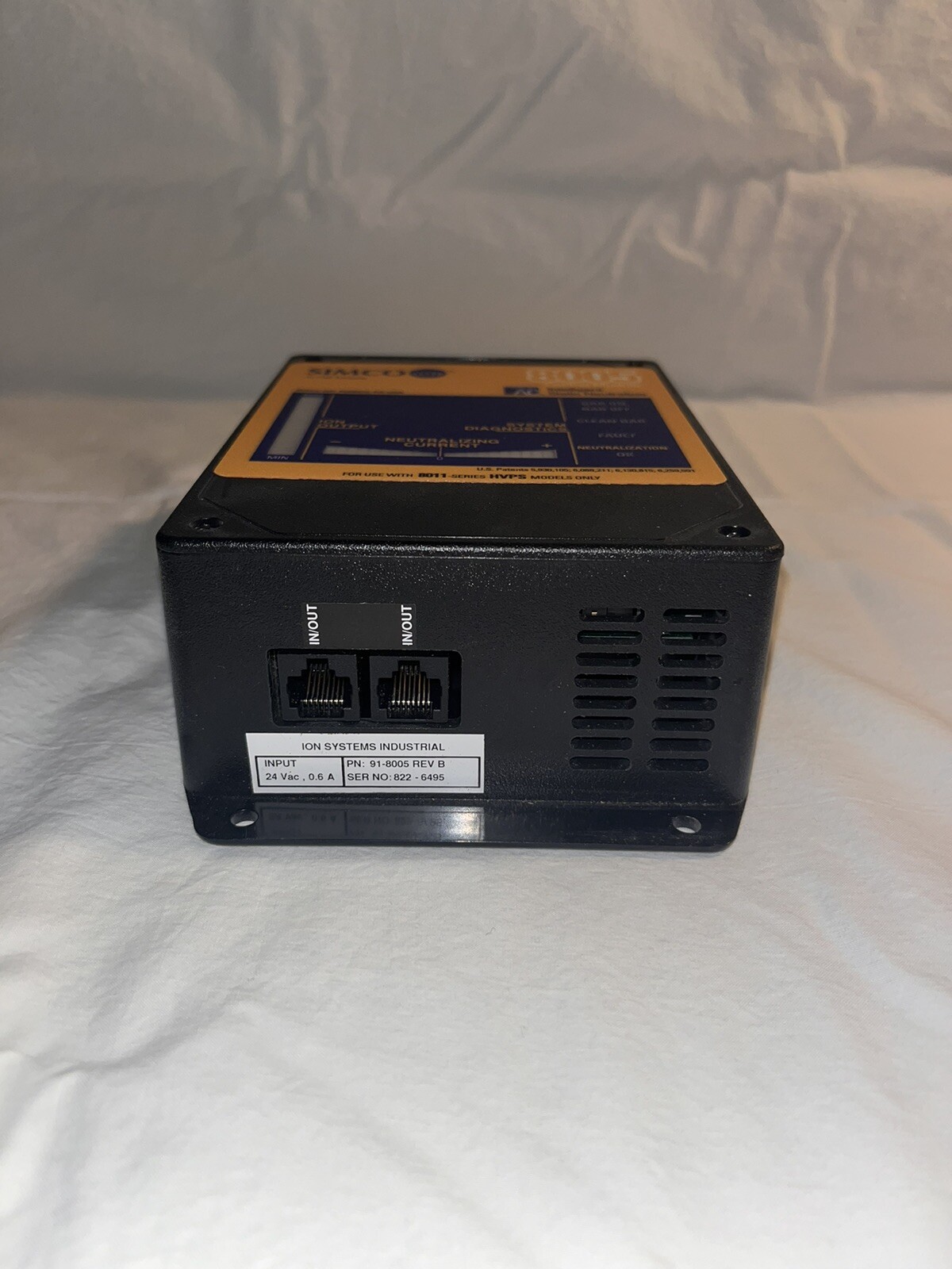 Simco Ion 8005 Control Module, Intelligent Static Neutralizer 8011 Series (Used)