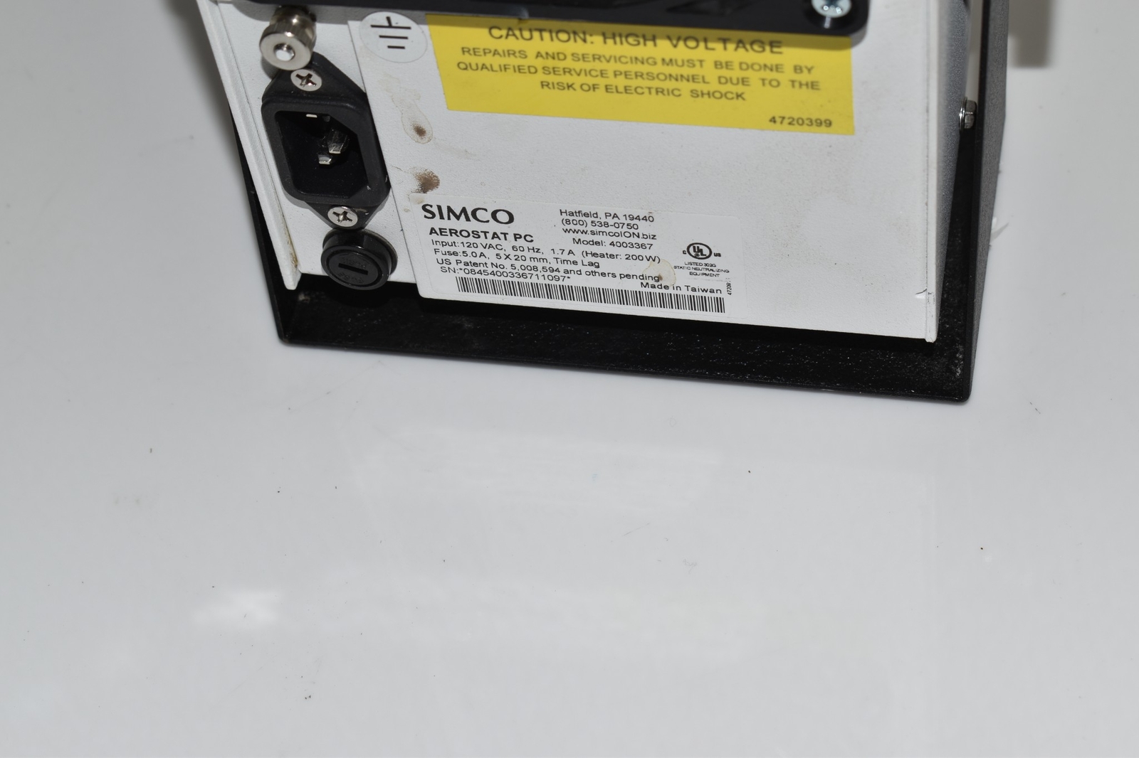 ^^ Simco Aerostat PC Ionizing Air Blower 4003367 Fan Ionizer (GFL85)