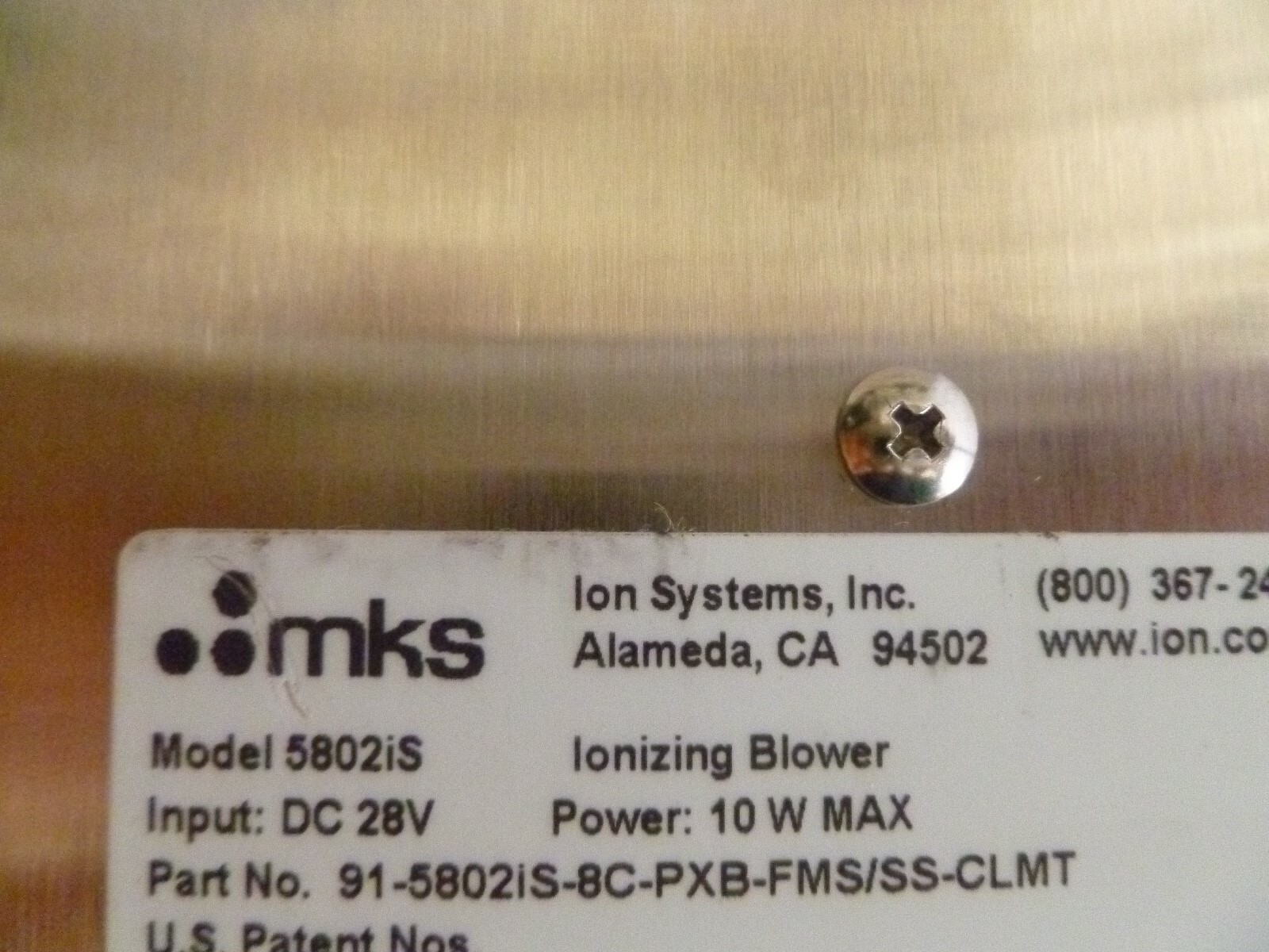 Ion Systems 5802IS Critical Environment Ionizing Blower