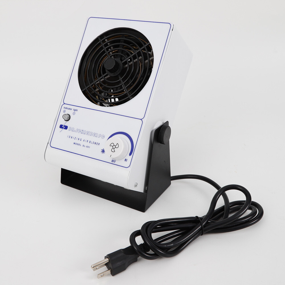 PC Ionizing Air Blower Fan Ion Anti Static Elimination Eliminator Adjustable