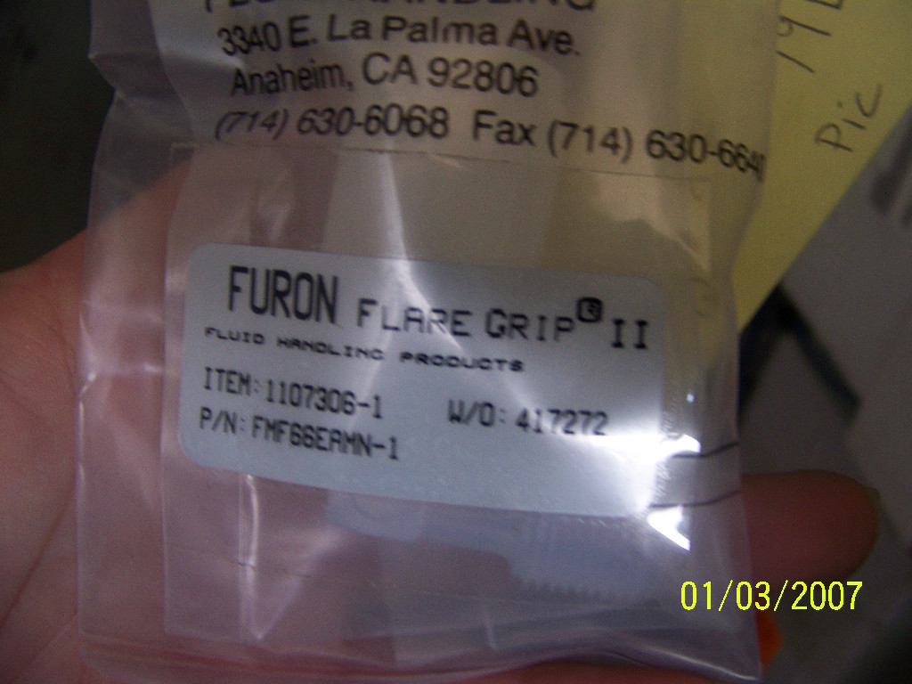 FURON ELBOW ADAPTER 3/8″ MALE PN: FMF66EAMN-1