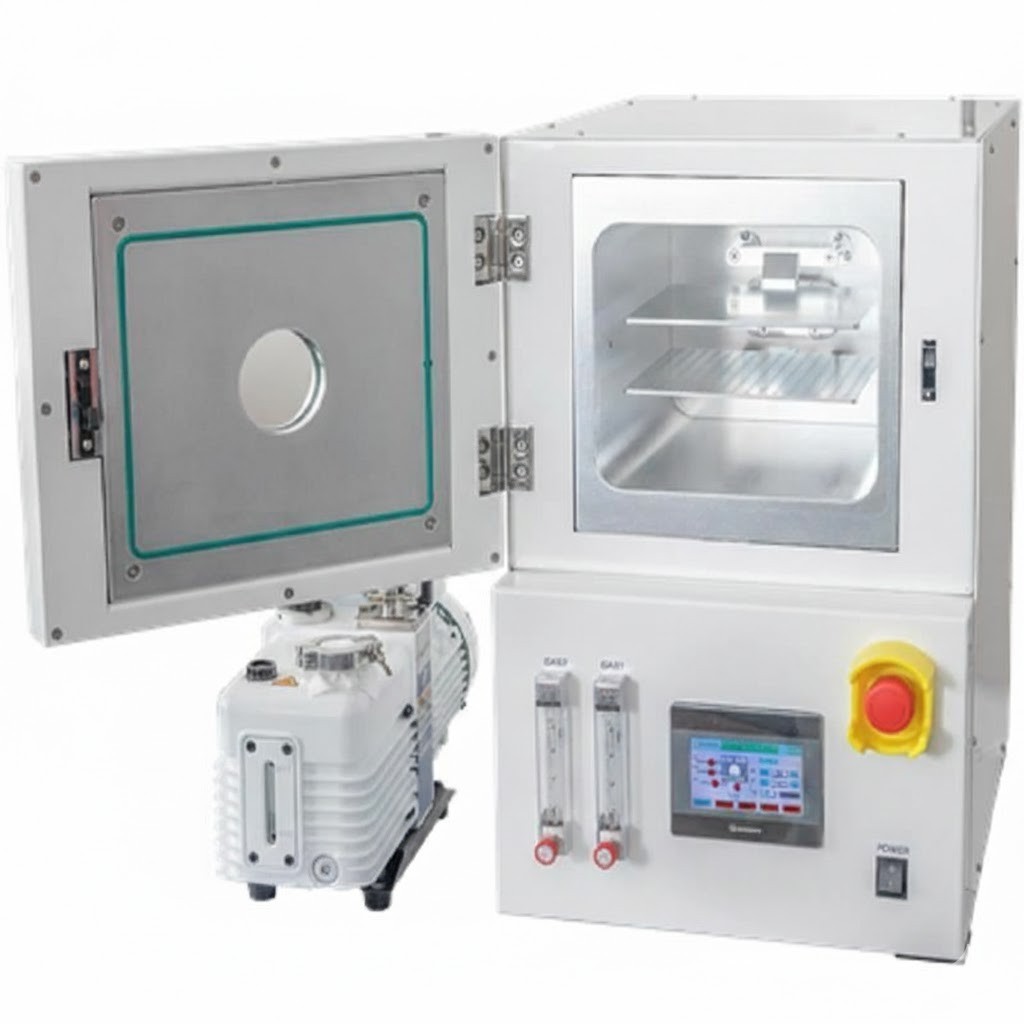 PLUTO-F 500W RF Plasma Cleaner 14.5L Large Chamber Lab 8″ Wafer Professional