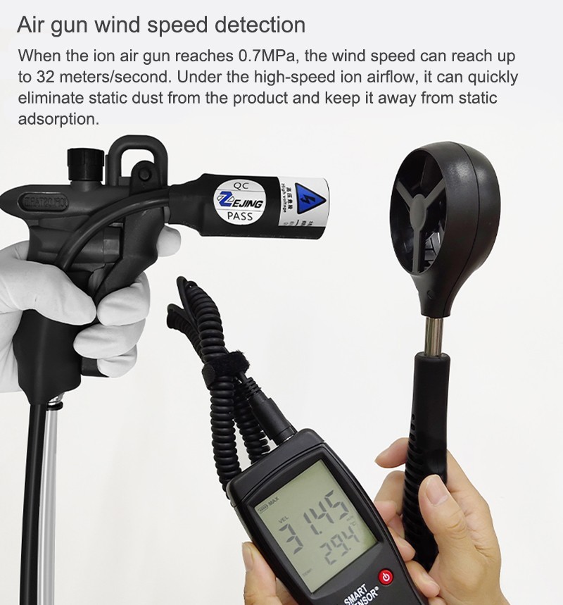 10KV Electrostatic Ion Blower Industrial Ionizing Air Gun Ion Eliminator 220V