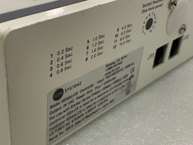 ION Systems Model 5024 Nilstat CE Emitter Controller Used