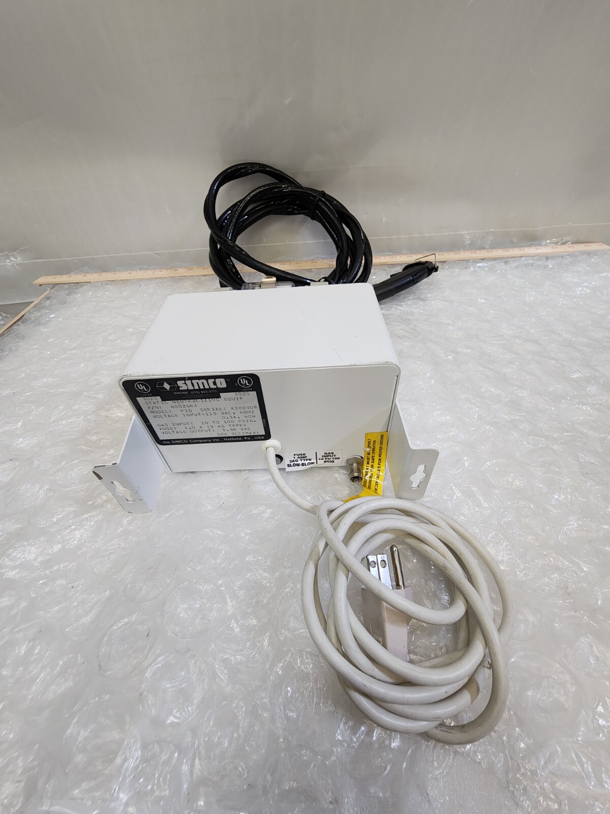 SIMCO TOP GUN 4002663 STATIC NEUTRALIZING EQUIP