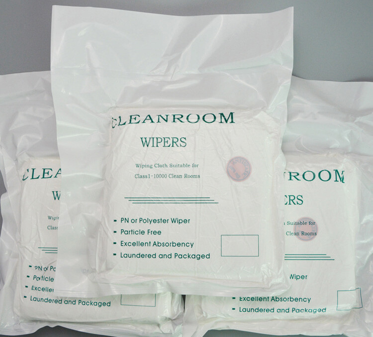 100pcs 9″x9″ 140g Dust-Free Cleaning Wipes Microfiber Lint-Free Cleanroom Wipers