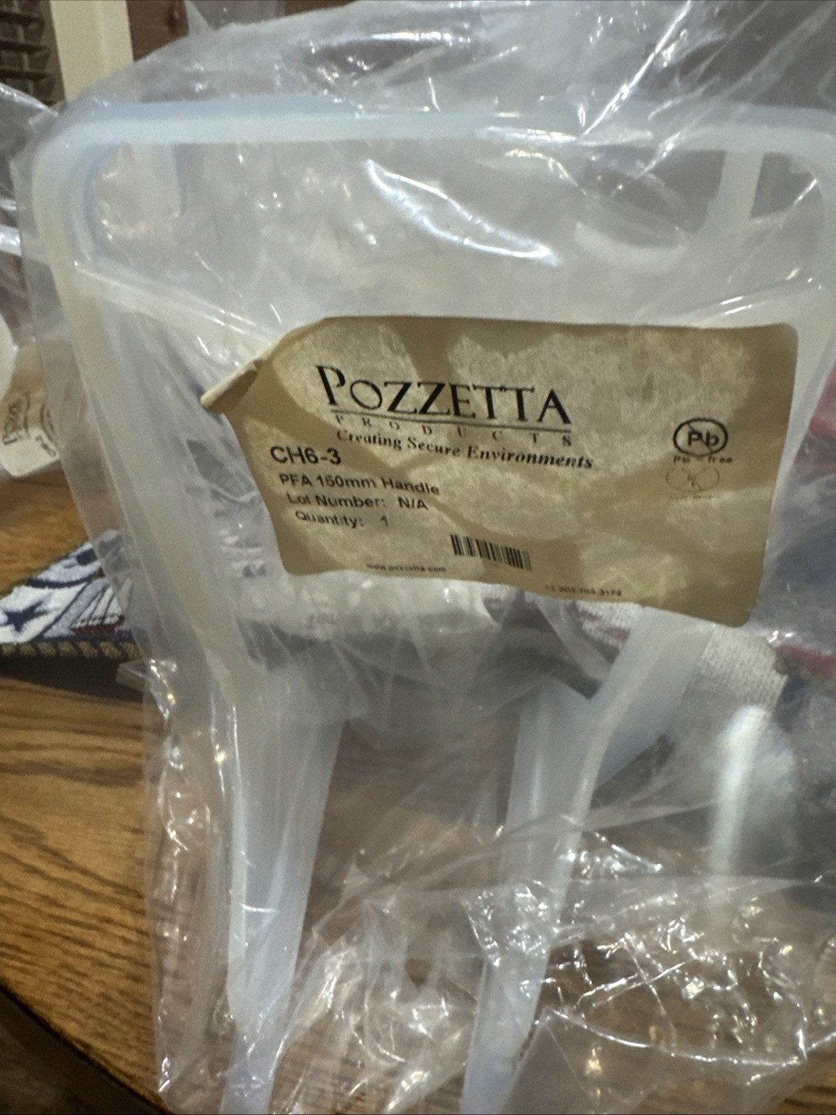 Pozzetta PFA 150mm Handle For Wafers