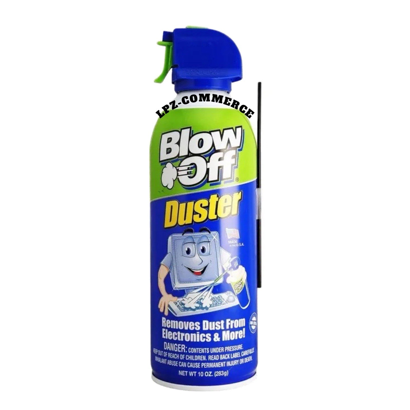 Compressed Air Duster Cleaner 10 oz Electronics Computer Keyboard Dust Remover