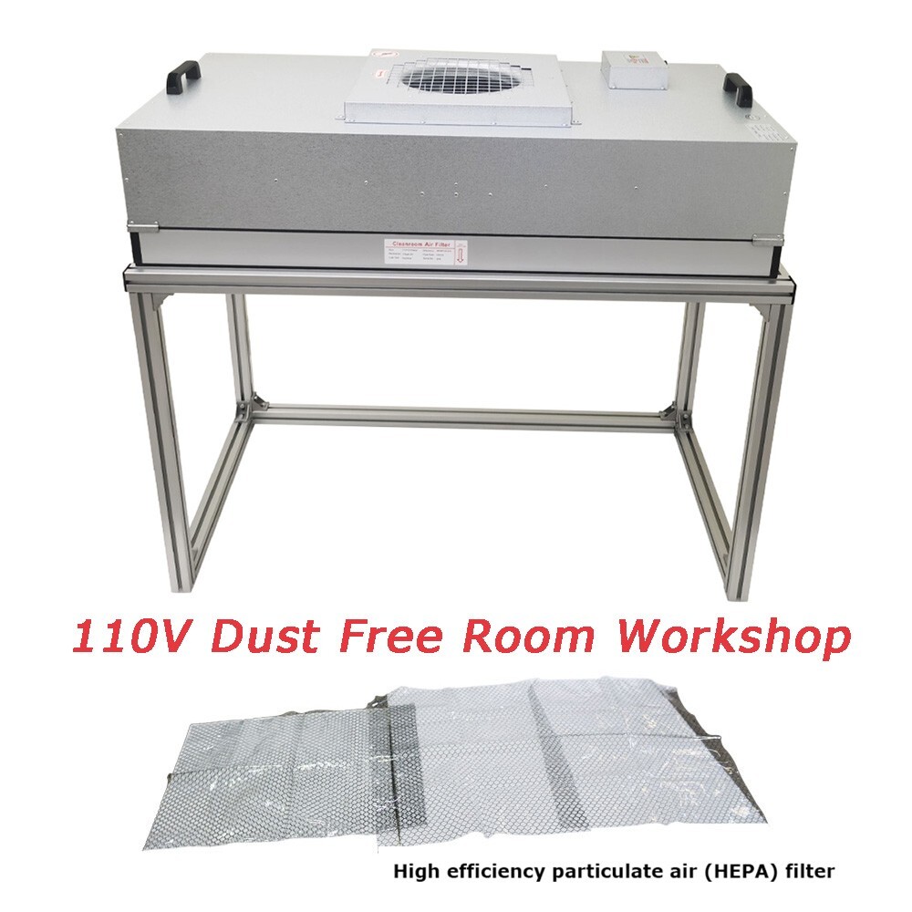 110V Single Dust Free Room Workshop Clean Air Repair Station Hepa Filter
