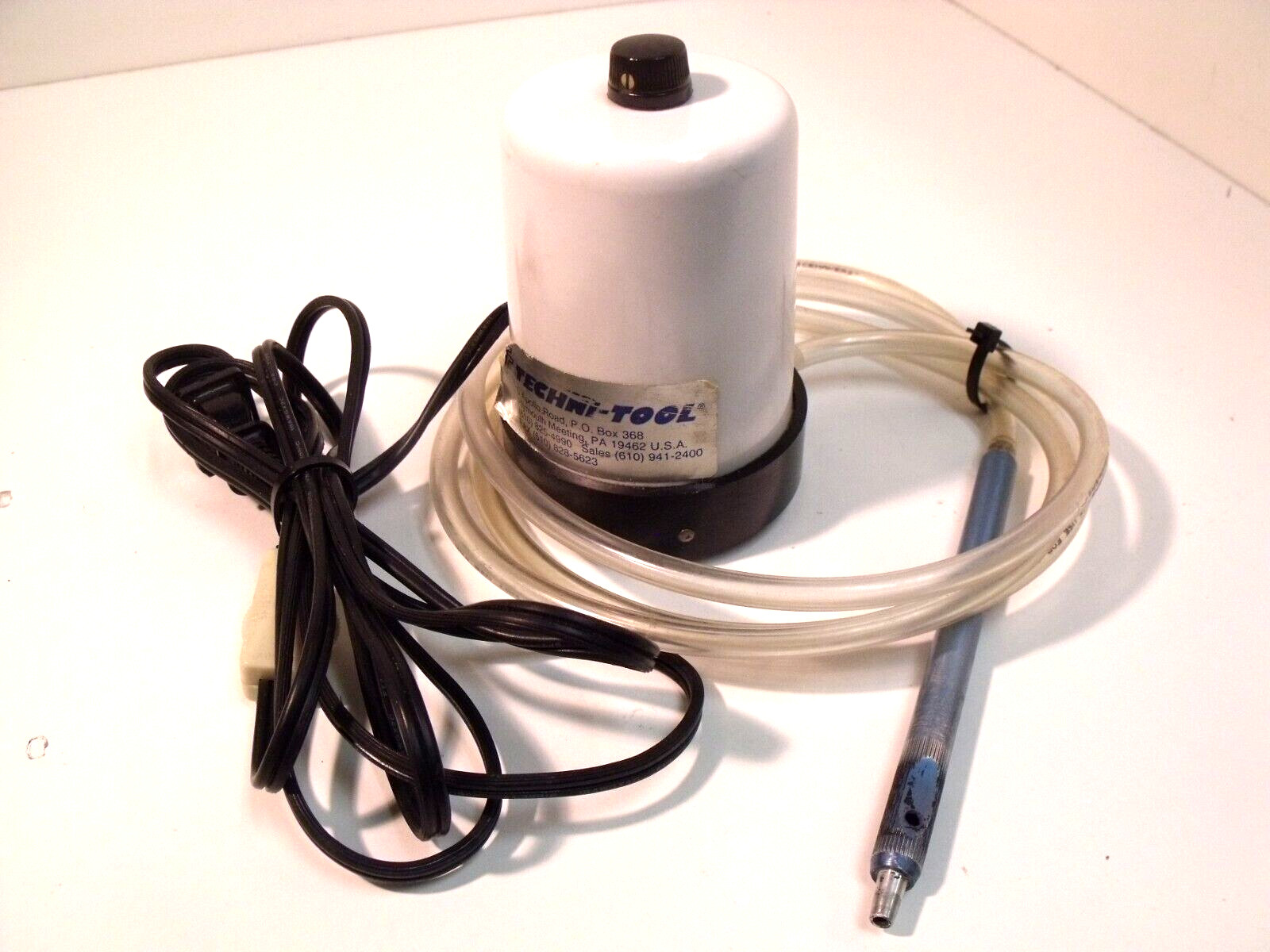 Techni Tool Model No. 1 Vacuum Pump & Pick-Up Pen: 115V, 60Hz, 2W