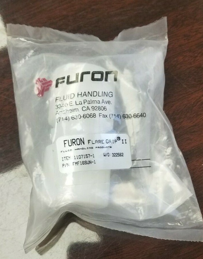 FURON 1″ STRAIGHT UNION P/N: FMF16SUN-1 NEW