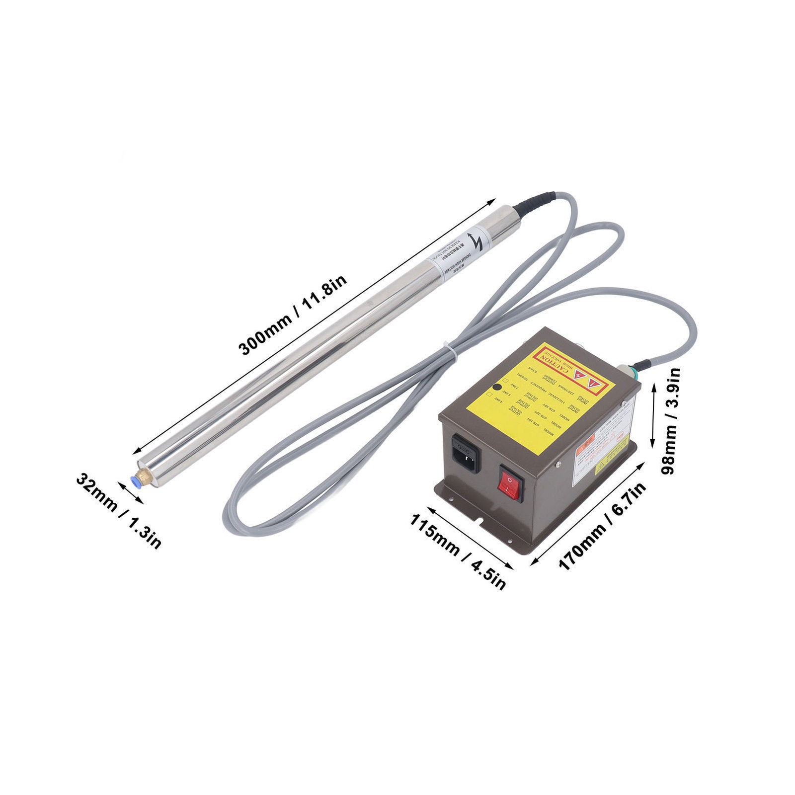 30cm Anti Static Electrostatic Elimination Rod for 5.6KV Output Power Equipment