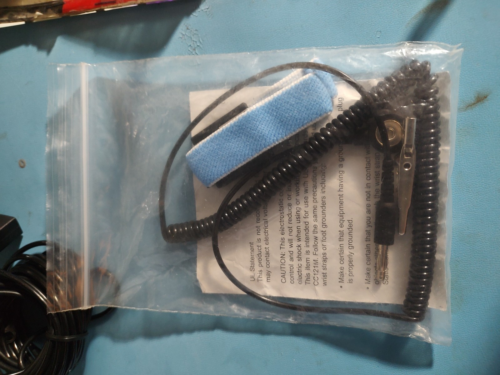 Static Control Devices ESD Wrist Band w/ Cord 1meg Resistor Grounding Cord 15′