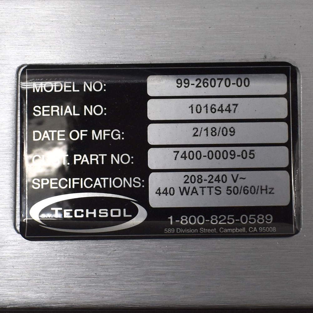 Techsol 533cfm Fan Filter Unit FFU + Camfil Farr 36″ x 24″ Megalam Panel 99.9995