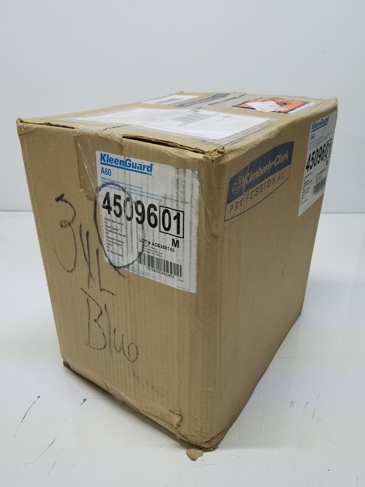 20x KleenGuard A60 Bloodborne Pathogen & Chemical Protection Coveralls 3XL
