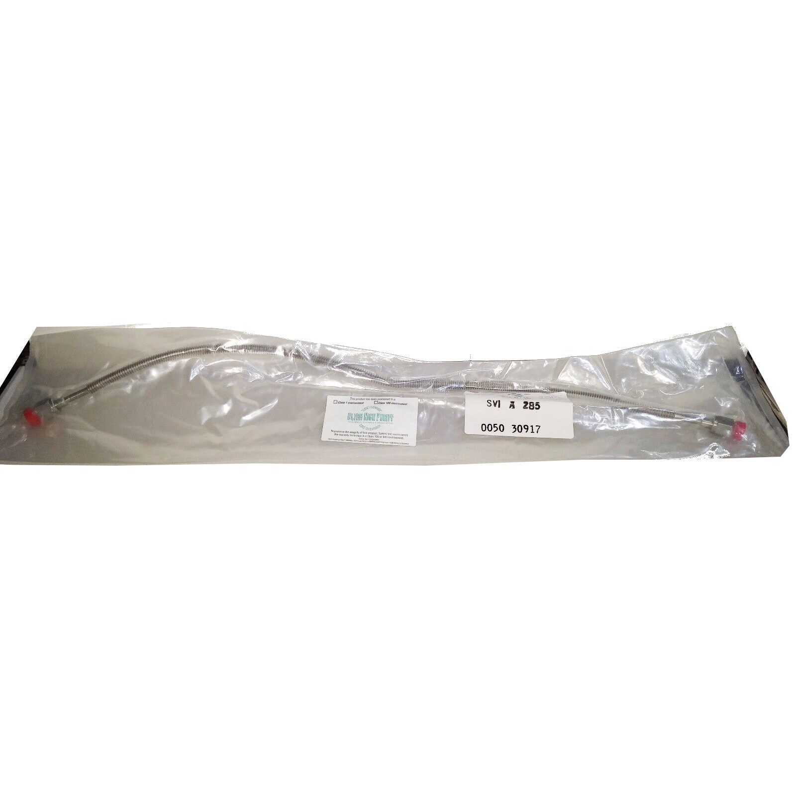 Syncro Vac Ultra High Purity 24″ Stainless Steel Gas Line 316L w/ 0.5″ Connector