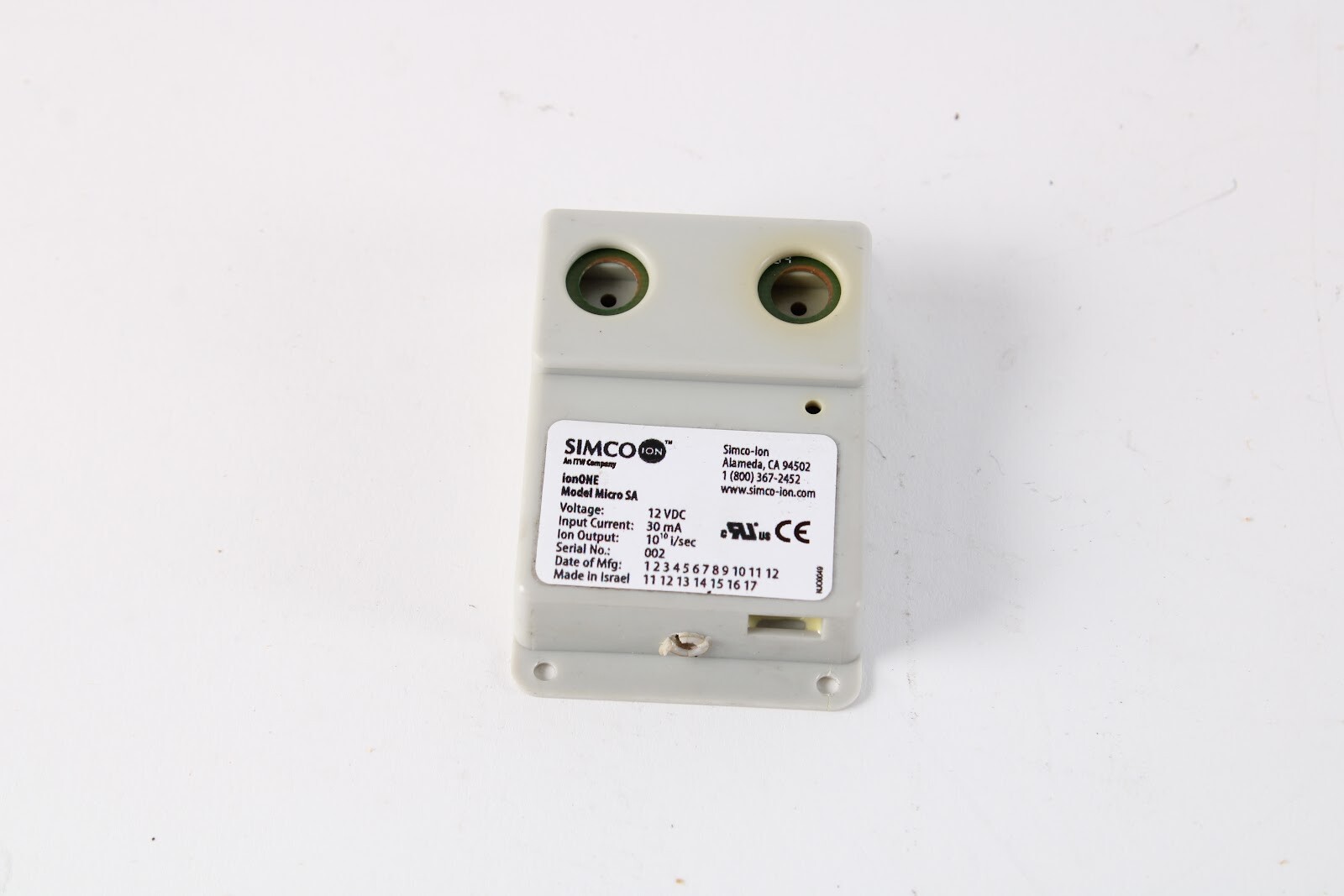 Micro SA ionONE Spot Ionizer With Air Assist and Self Balancing Technology