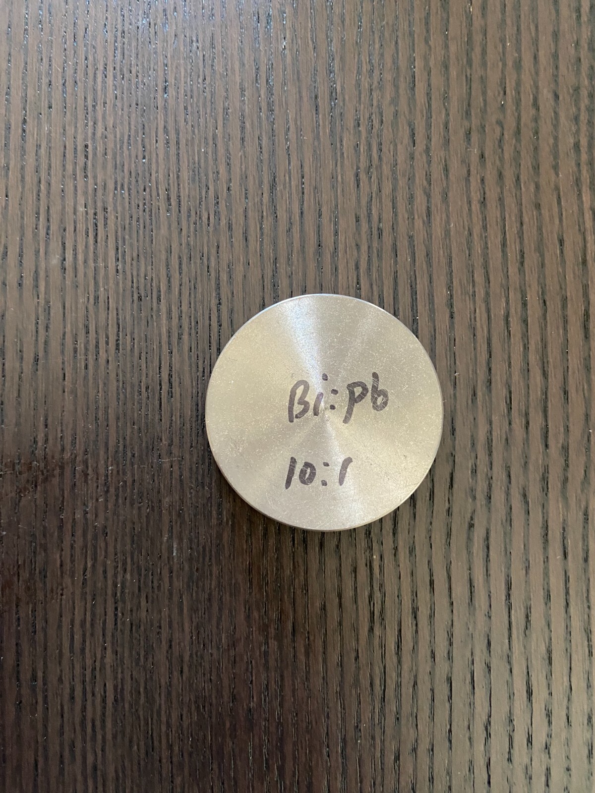 Sputtering Target, Bi10 Pb1 , 2″ x .250″