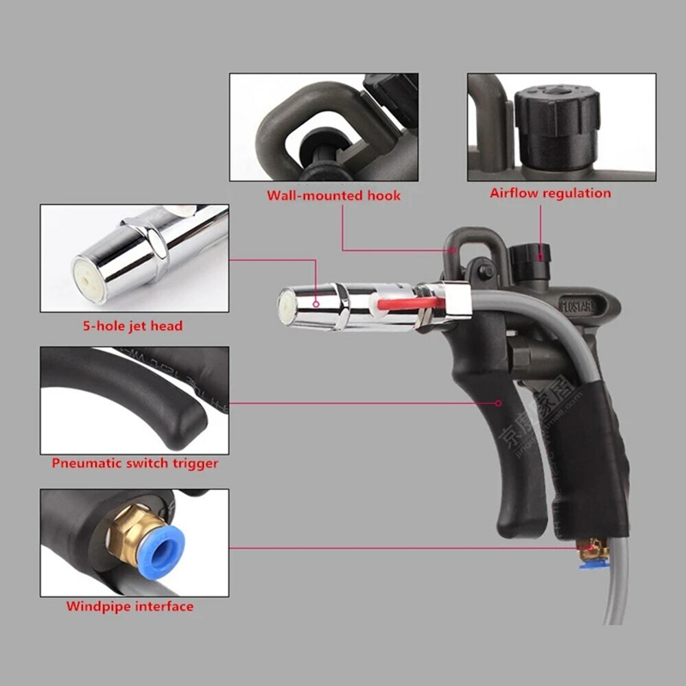 Air gun static eliminator electrostatic ion fan 4.0KV 0.2-0.8Mpa