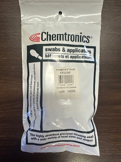 ITW Chemtronics CF2050 Coventry™ Foam Swab, 5.12″ L, Polypropylene, 50/Bag
