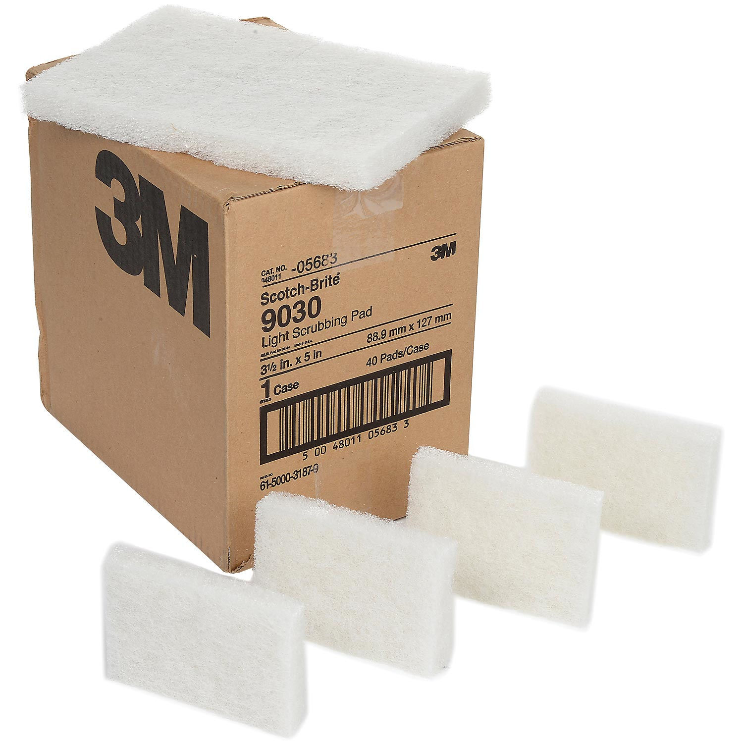 Light Duty Scrubbing Pad 9030 3.5 in x 5 in 40/case