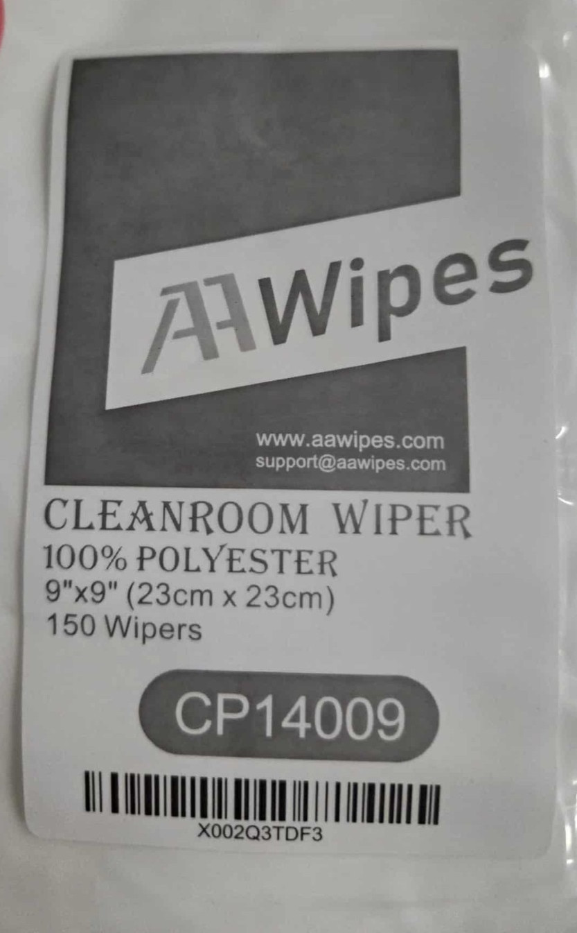 AAWipes 100% Poly 9×9 Cleanroom Wiper Dust & Lint Free 150 pcs/Bag CP14009