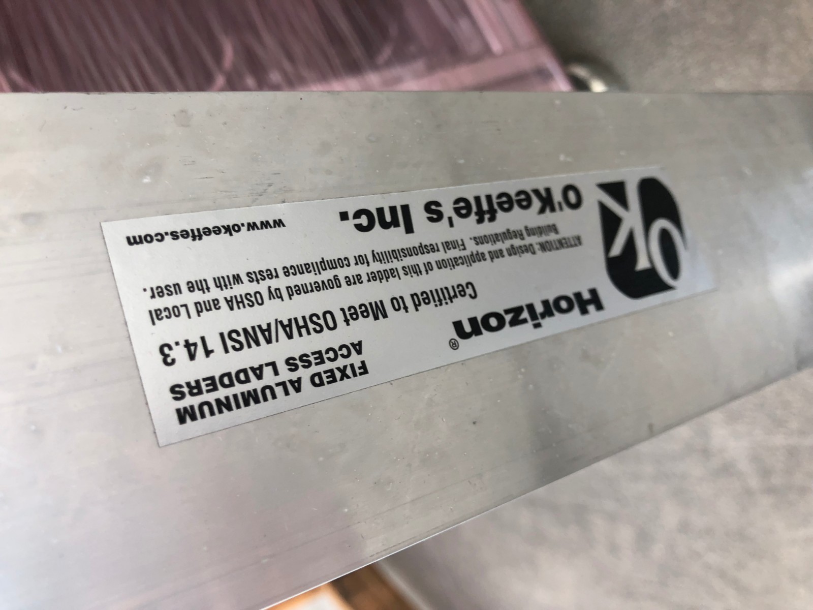OK HORIZON CLASS 100 LADDER STAINLESS STEEL CLEANROOM